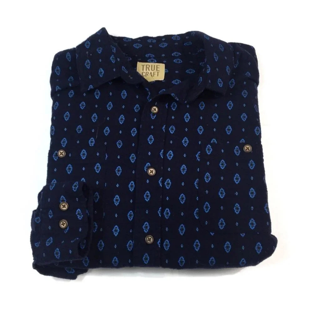 BF499 True Craft Flannel Button Front Shirt L